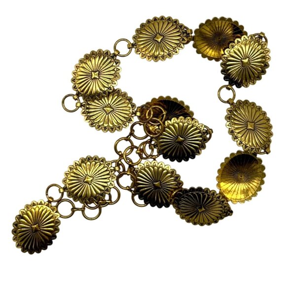 Gold Concha Belt Adjustable - Picture 3 of 5